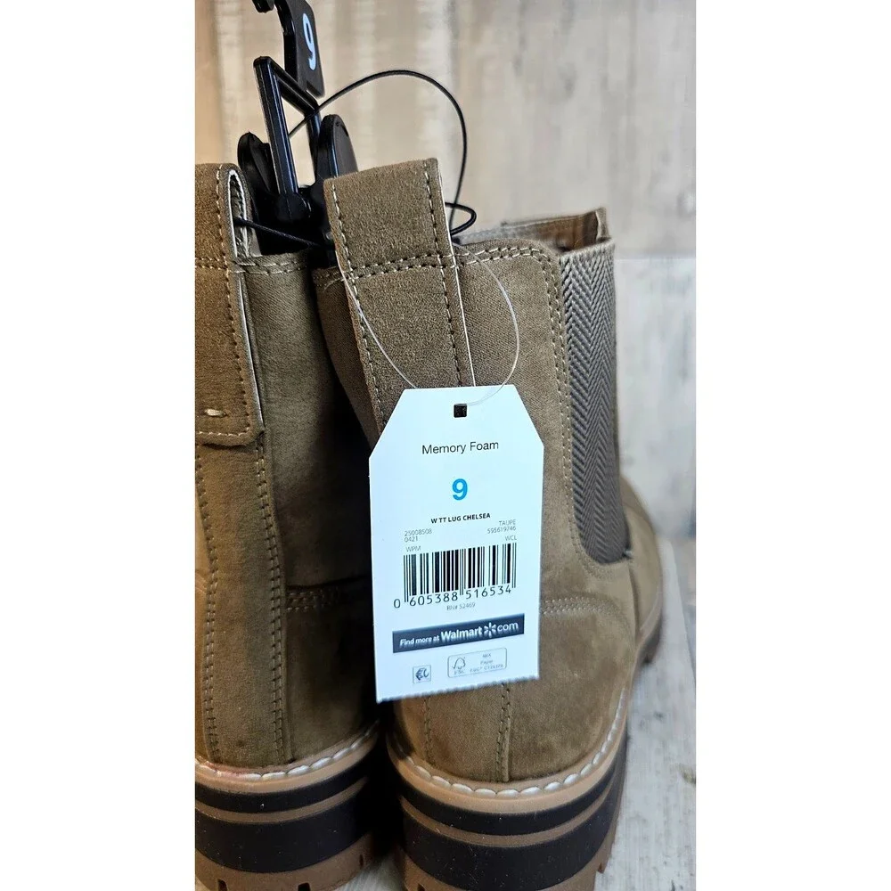 Time and Tru Women's Lug Chelsea Boots Size 9 NWT